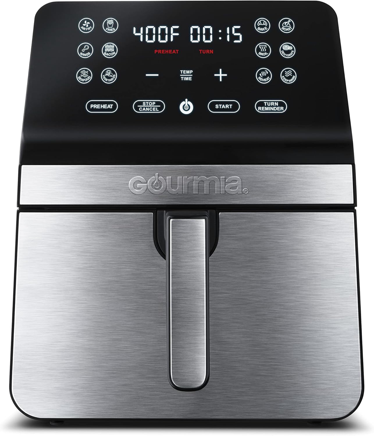 Gourmia XL Air Fryer Oven: 12 Presets, 1700W Power