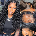 Deep Wave Lace Front Wig 13x4 HD Transparent Lace - 24in