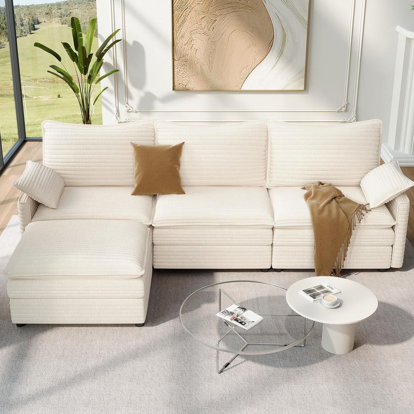Vesgantti 108in Modular Sectional Sofa for Ultimate Comfort