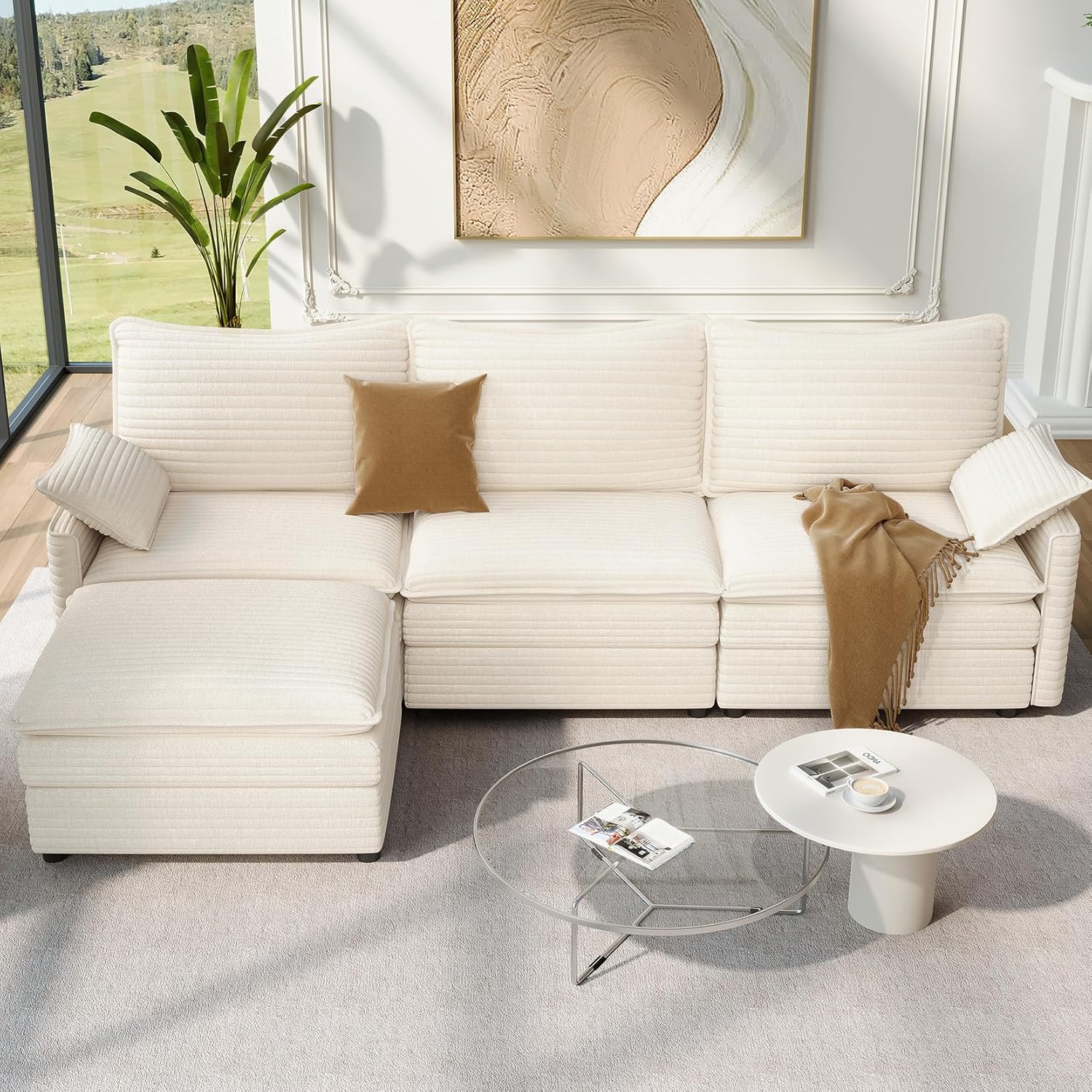 Vesgantti 108in Modular Sectional Sofa for Ultimate Comfort
