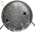 8 Inch Steel Tongue Drum 11 Notes A Major - Portable Rain Drum