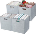 Posprica 3X Thicker Fabric Storage Cubes 13 in Collapsible Bins