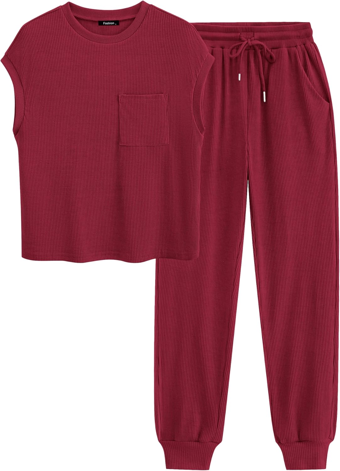 BTFBM Women's Two Piece Tracksuit for Summer Comfort and Style