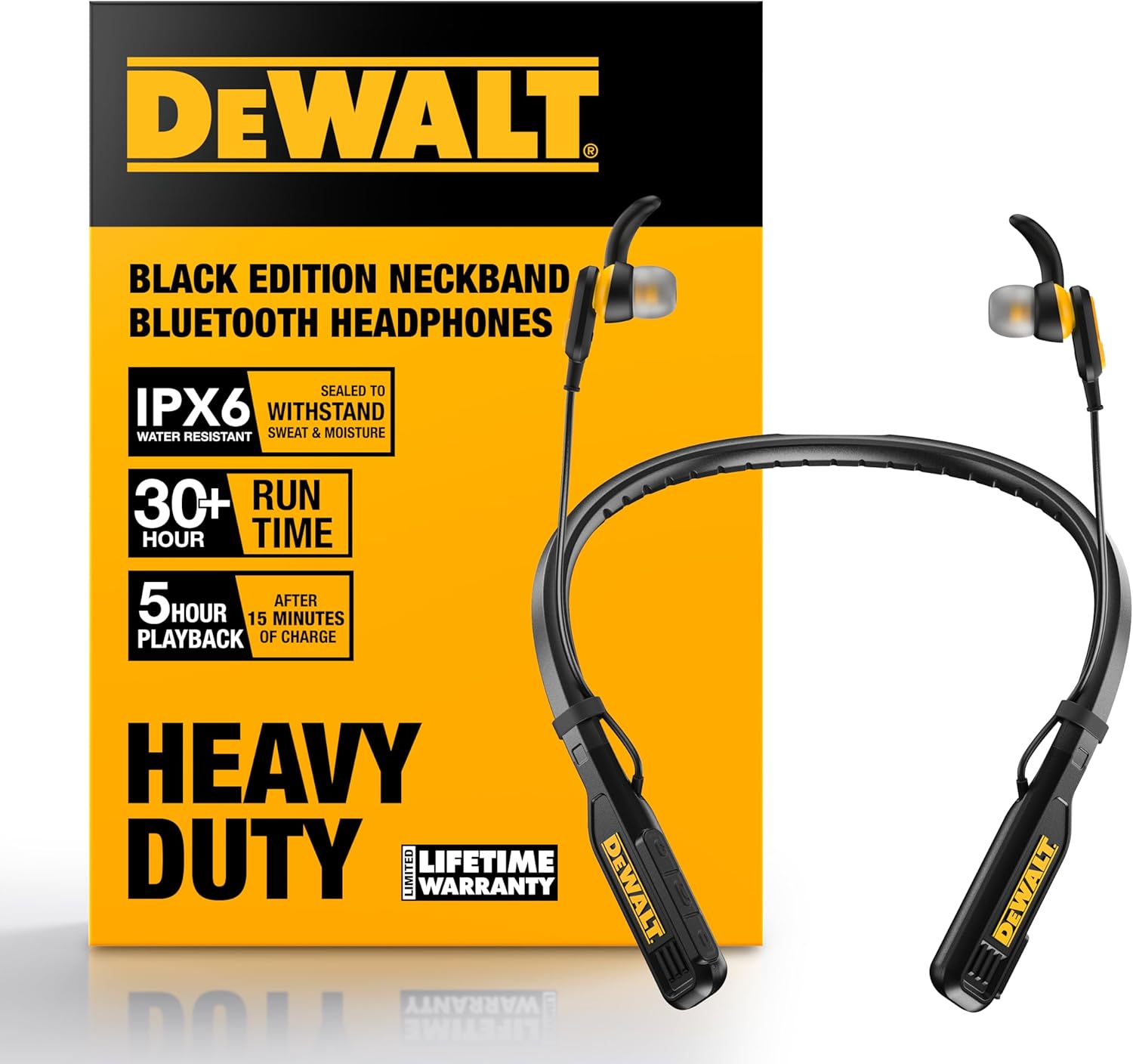 DEWALT Heavy Duty Magnetic Bluetooth Neckband Headphones Review