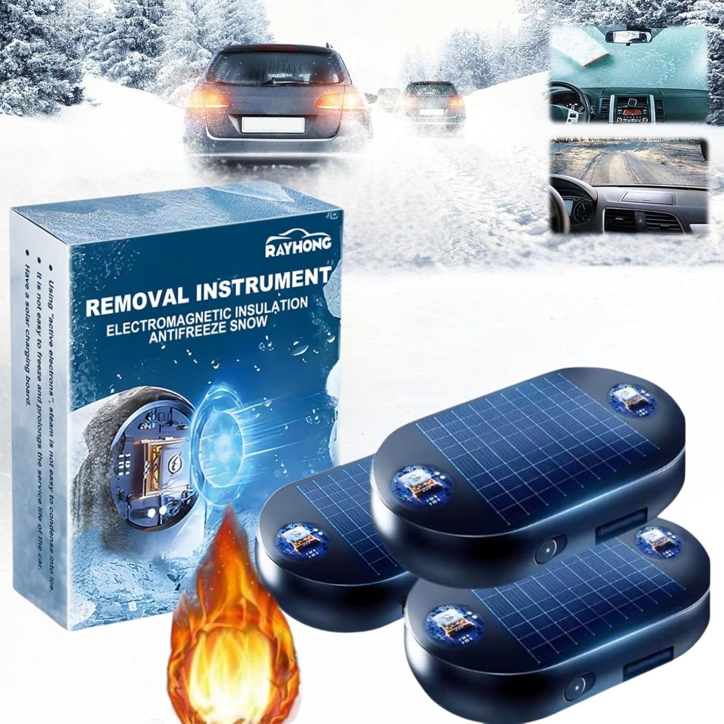Electromagnetic Car Snow Removal Device