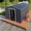 Metal Shed 8x10x6 FT - Sturdy Steel Outdoor Storage Solution