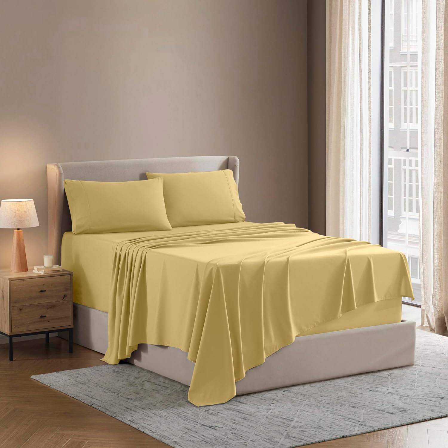 Nestl Short Queen Sheet Set - Ultra-Soft Microfiber for RV