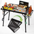 Adjustable Folding Grill Table for Outdoor Fun