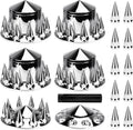 Youxmoto Chrome ABS Complete Axle Cover Set - Bold Chrome Look