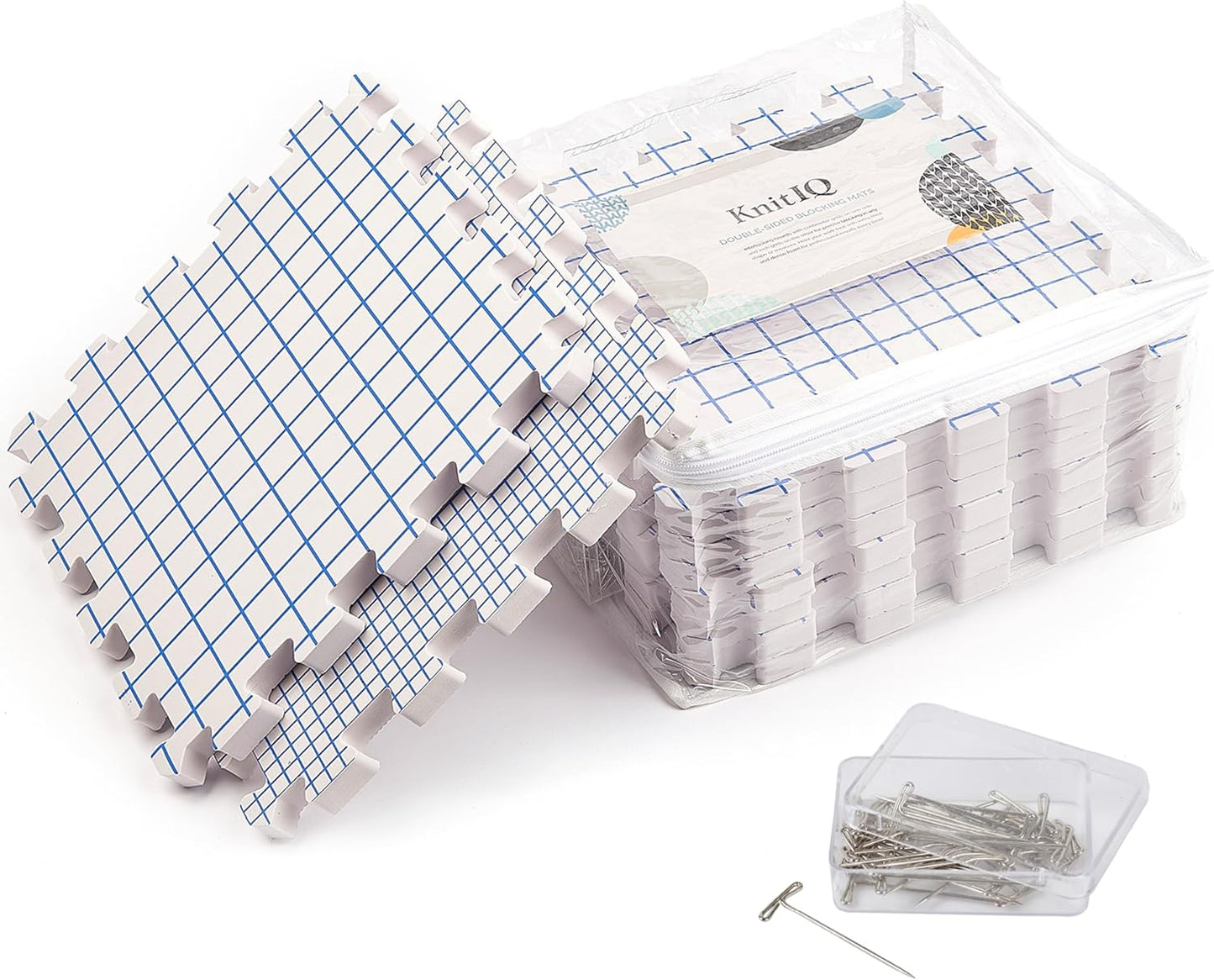 KnitIQ Double-Sided Blocking Mats for Perfect Knitting Projects