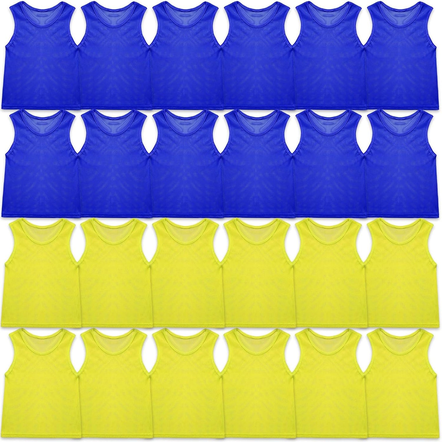 Sintege Youth Pinnies 24 Pcs for Basketball Soccer Practice Vests