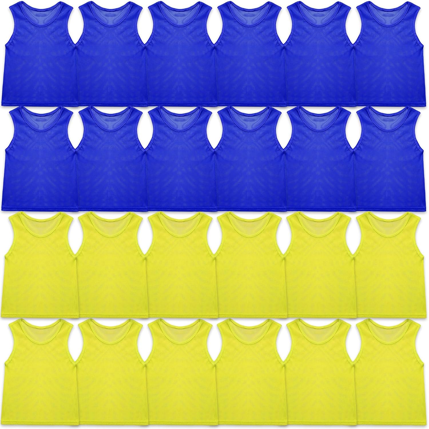 Sintege Youth Pinnies 24 Pcs for Basketball Soccer Practice Vests