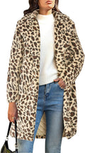 Women's Faux Fur Coat Longline Teddy Fuzzy Fleece - Warm, Soft Layer