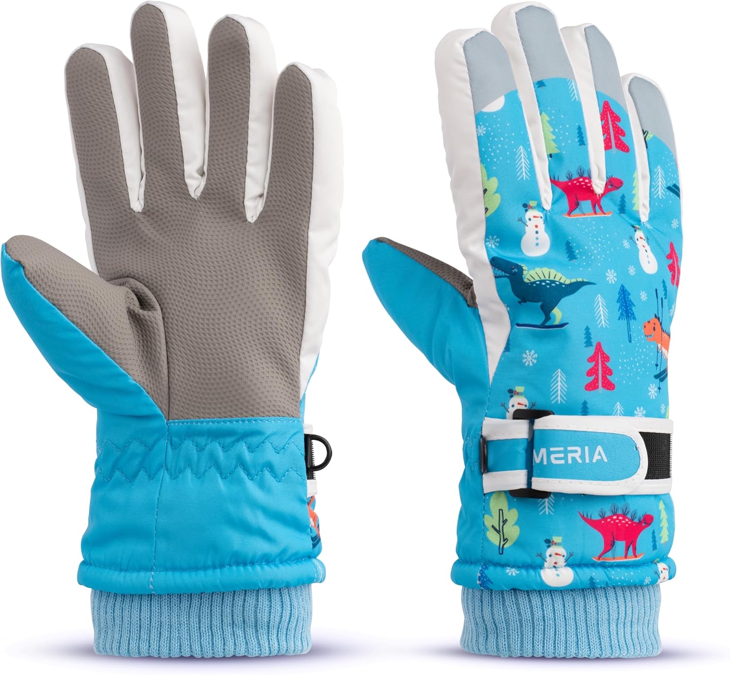 Water-Resistant Kids Winter Gloves - One Size Fits All!