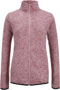 Dolcevida Women's Fleece Zip Up Jacket with Pockets for Cozy Style