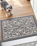 DEXI Front Door Mat Entryway Low Profile Doormat - Traps Dirt