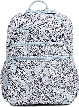 Vera Bradley Women's Cotton XL Campus Backpack for Everyday Use