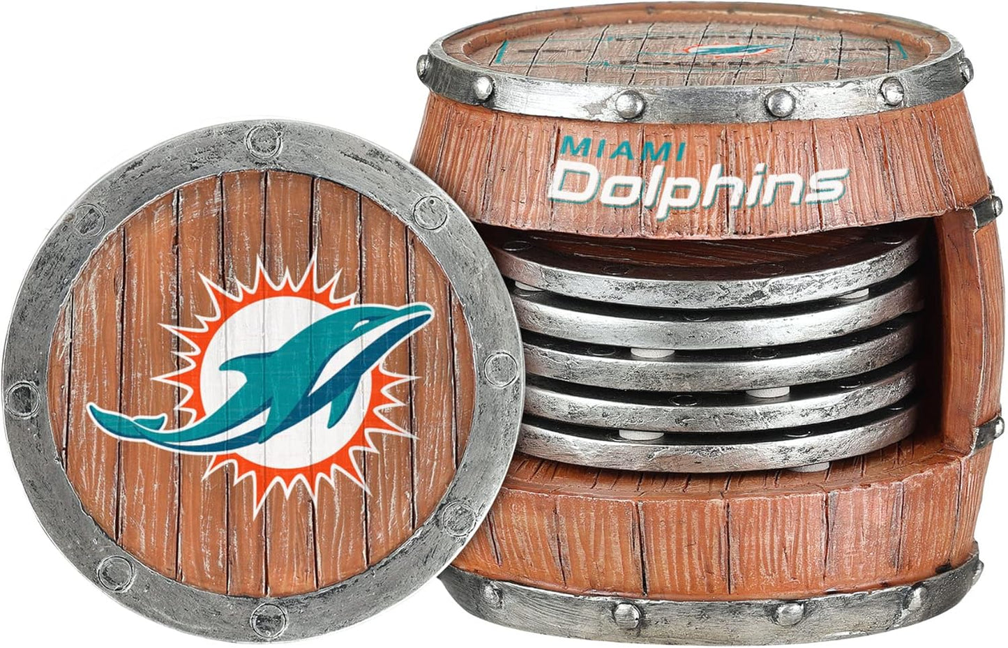 FOCO NFL Team Logo 5-Pack Barrel Beverage Coaster Set Review