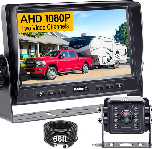 HD 1080P Wired RV Backup Camera System with Night Vision