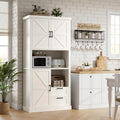 Farmhouse Kitchen Pantry Cabinet with Barn Doors