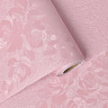 Latvo Pink Wallpaper Silk Embossed Floral Peel and Stick - Textured