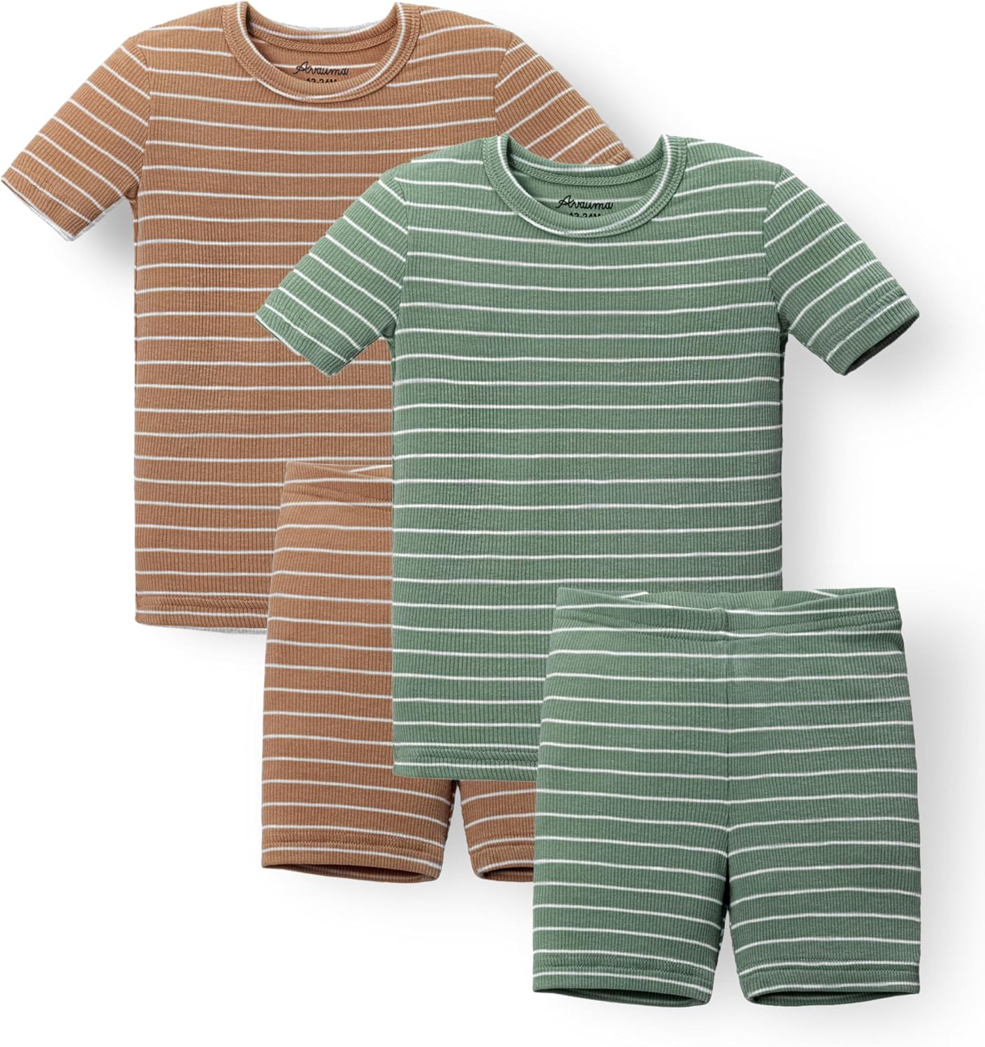AVAUMA Stripe Pattern Baby Pajama Set for Comfort and Style