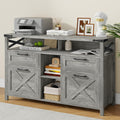 Farmhouse Filing Cabinet with Adjustable Shelf 4-Drawer Lateral