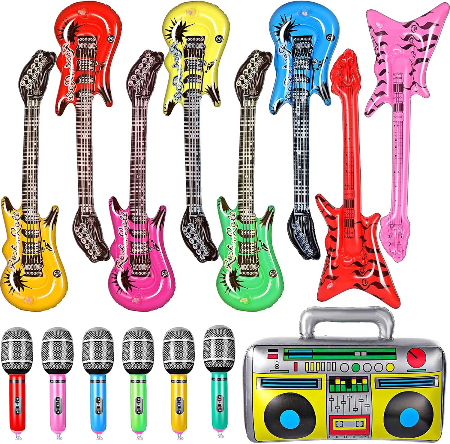 Inflatable Rock Star Toy Set for Ultimate Party Fun!