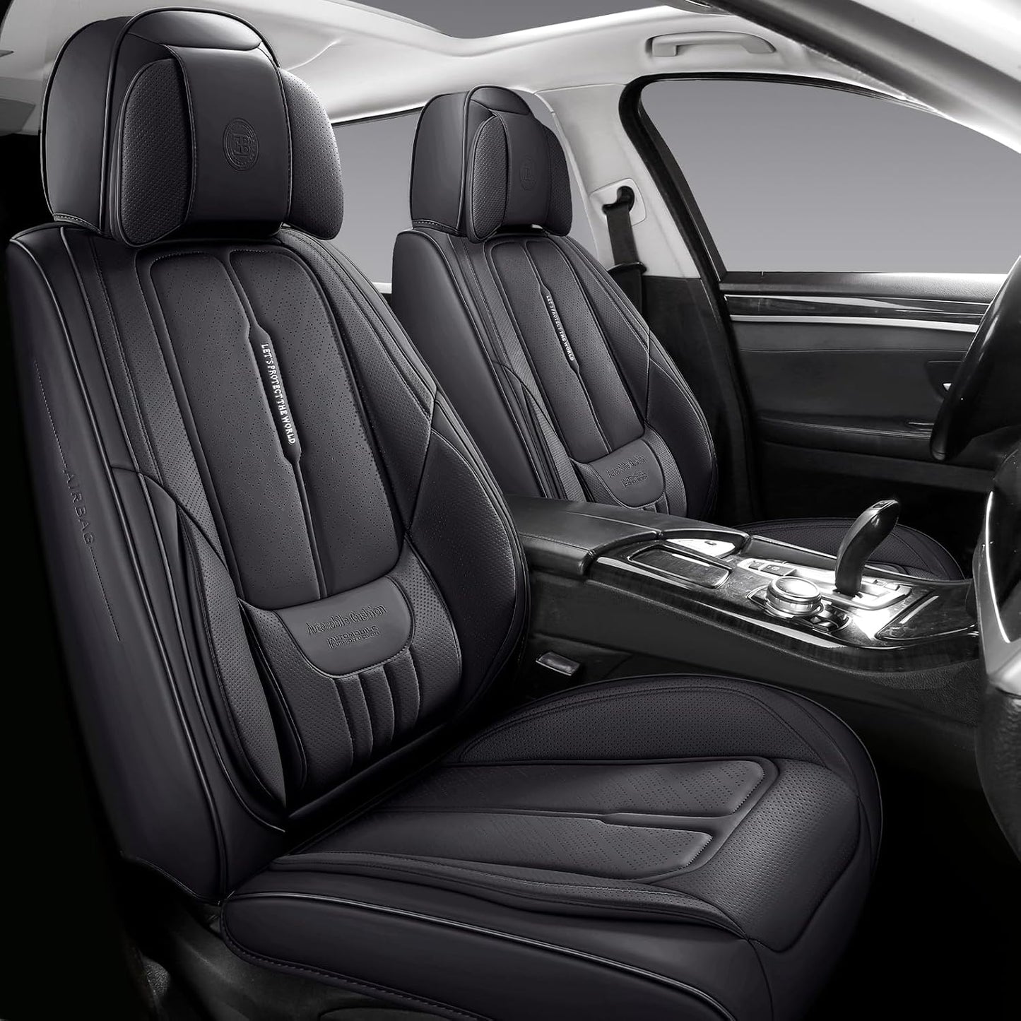NS YOLO Full Coverage Leather Car Seat Covers for Comfort