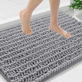 Smiry Bathroom Rugs Mat 36x24, Soft Chenille Non-Slip Mats