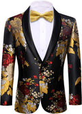 Men's Paisley Sport Coat for Men - 1 Button Paisley Tuxedo Blazer