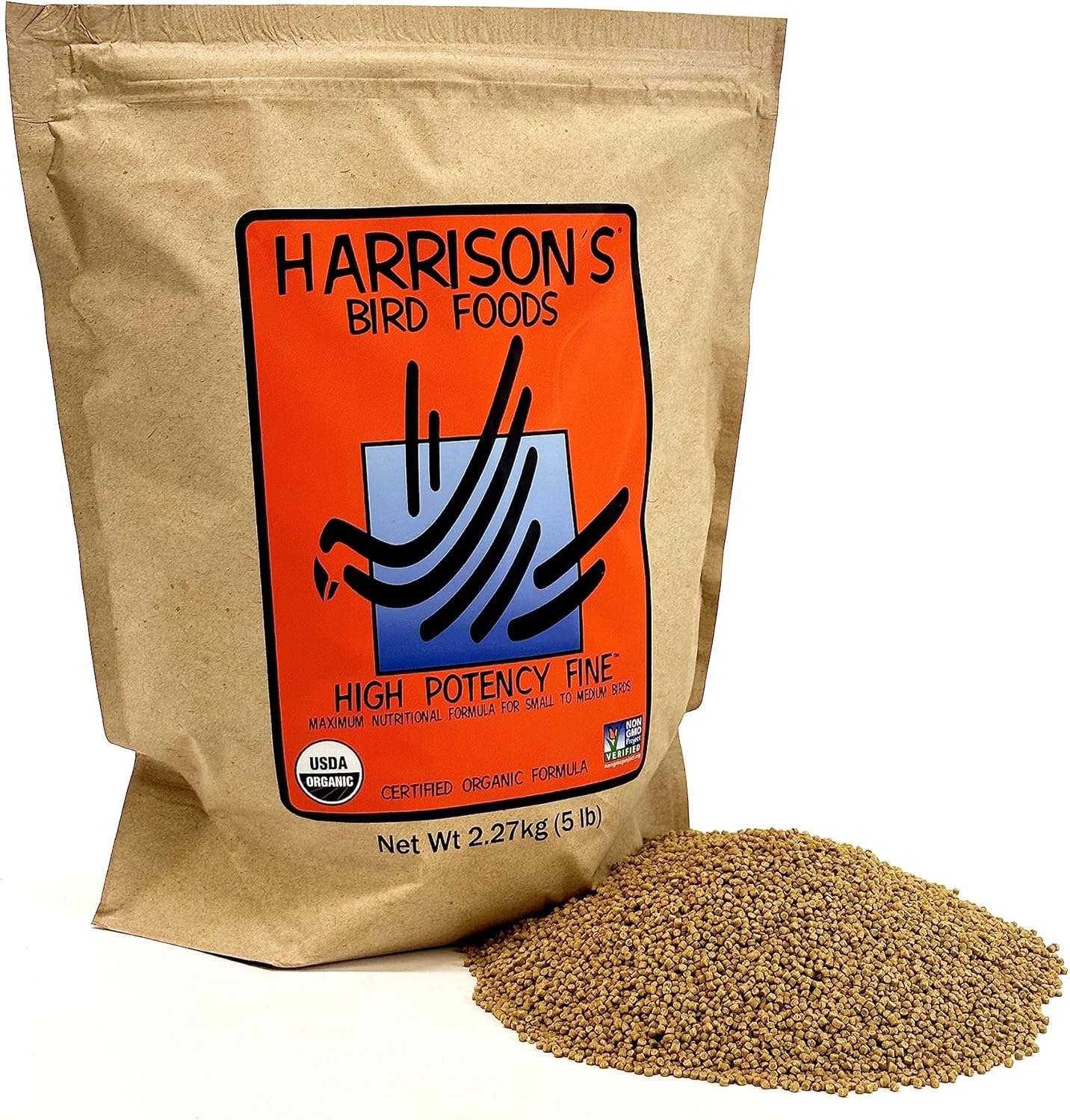 Harrison's High Potency Fine Organic Bird Food for Small Birds