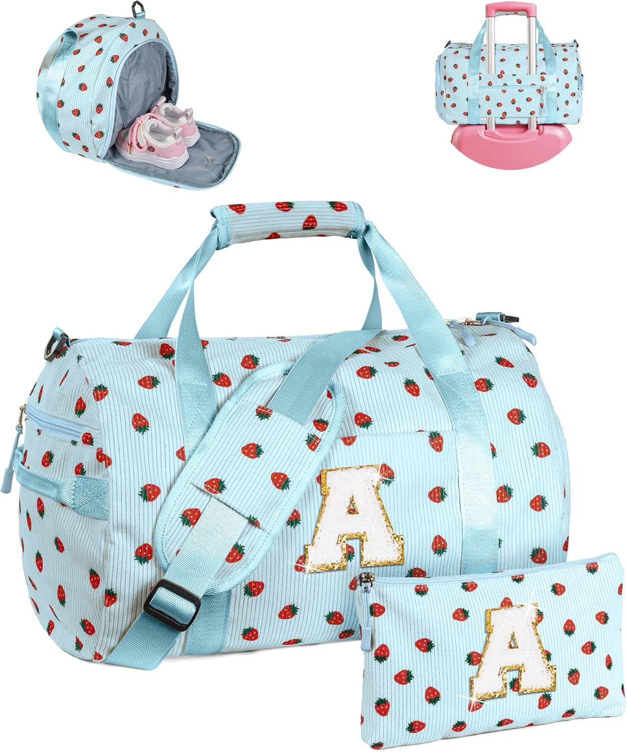 Toddler Dance Bag with Shoe Compartment for Girls Travel