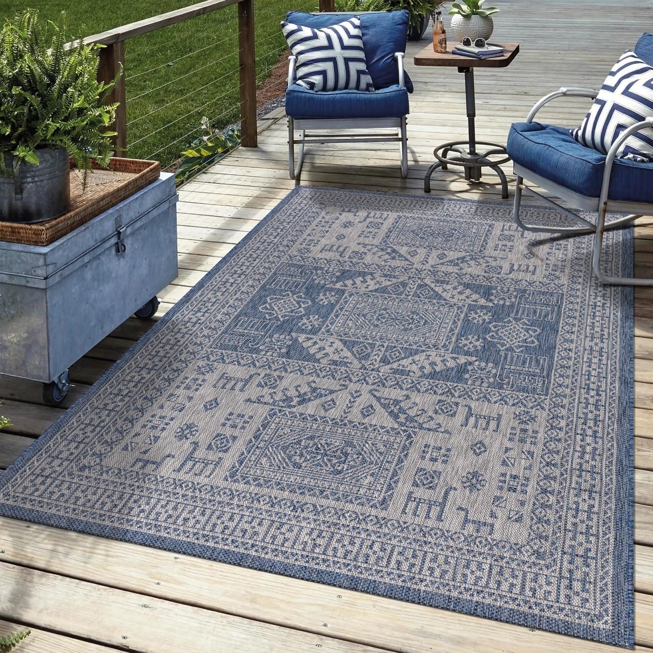 Keen Home Design Terrace Outdoor Area Rug - Versatile 8x10 Size