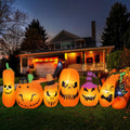 10 FT Halloween Inflatable Pumpkins 6 PCS with LED Lights - Fast