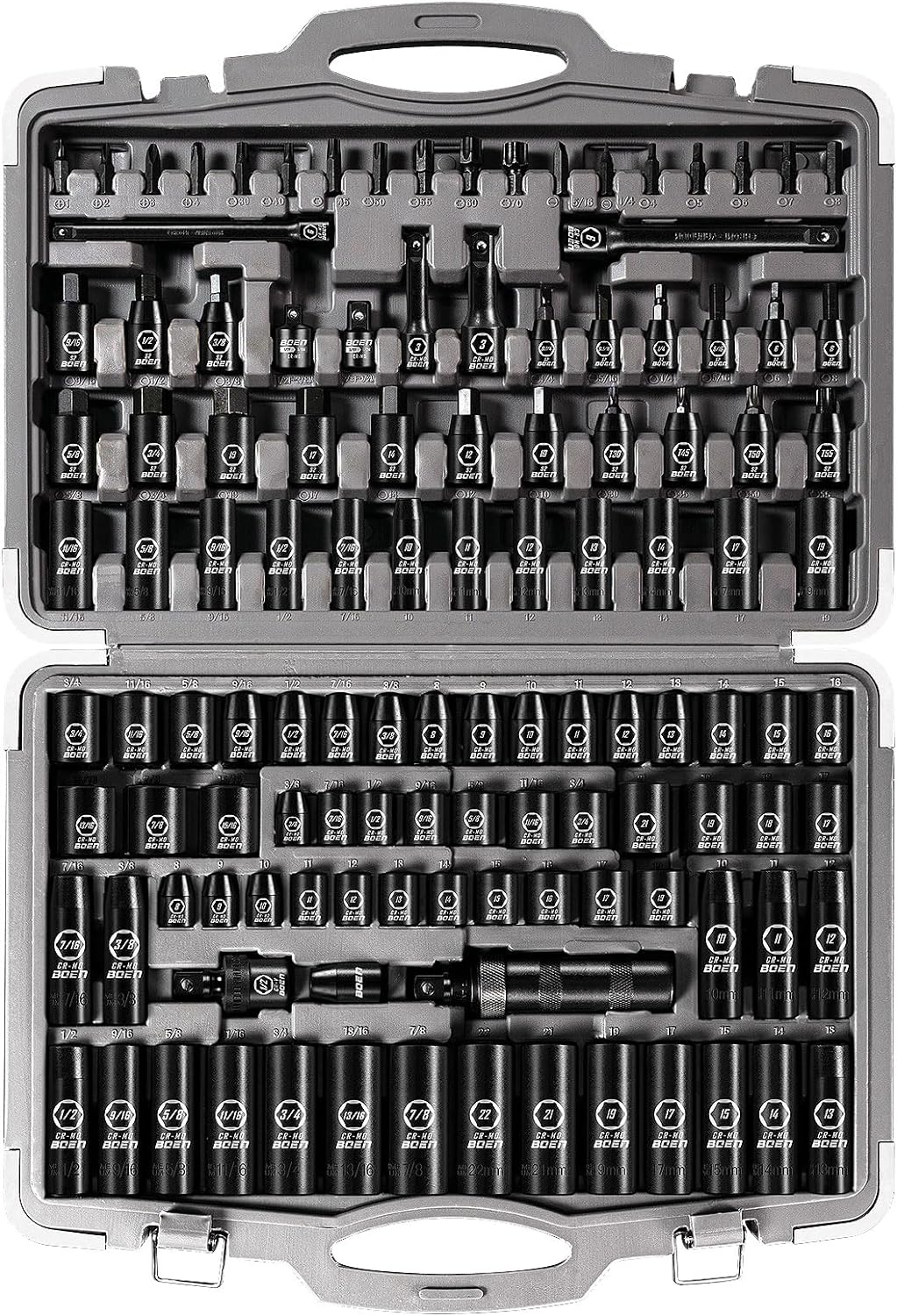 119 Piece Impact Socket Set with Superior Durability and Design