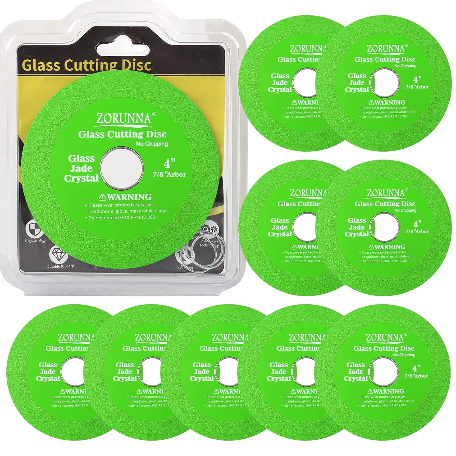 ZORUNNA Glass Cutting Disc: Precise Diamond Blade