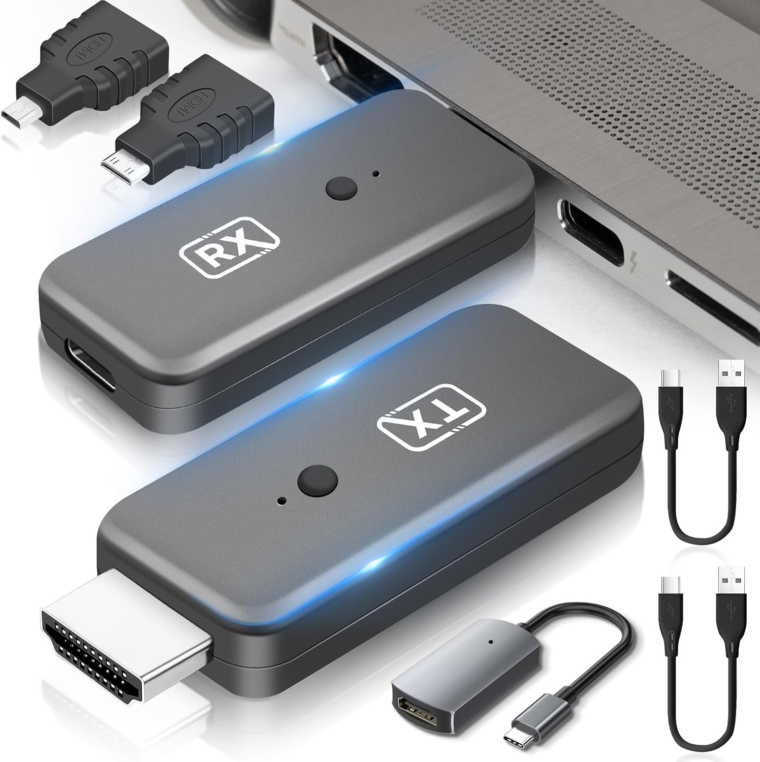 Portable 4K Wireless HDMI Extender - Lag-Free Streaming