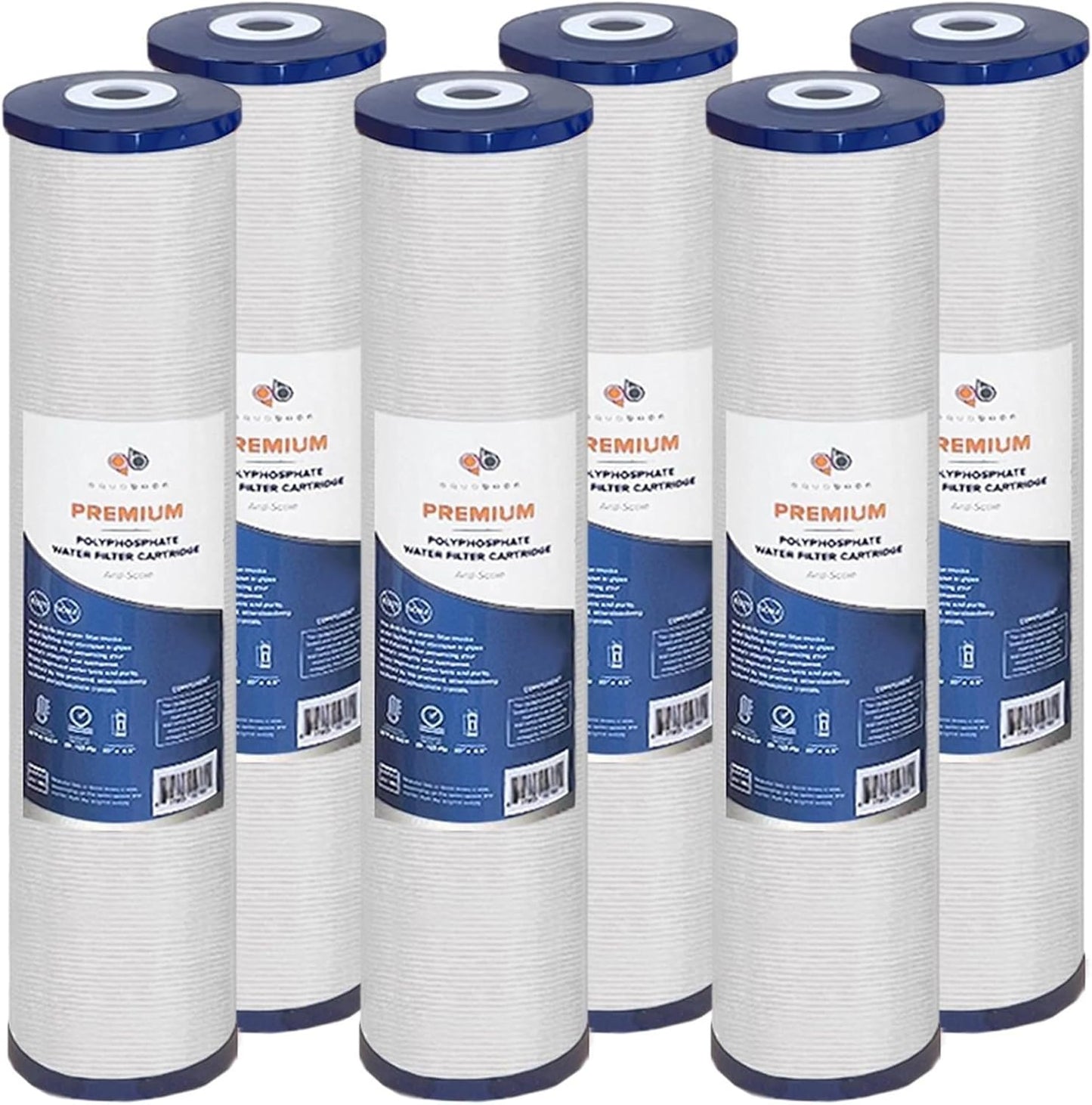 Aquaboon 4.5 x 20 Water Filter Replacement Cartridge for Purification