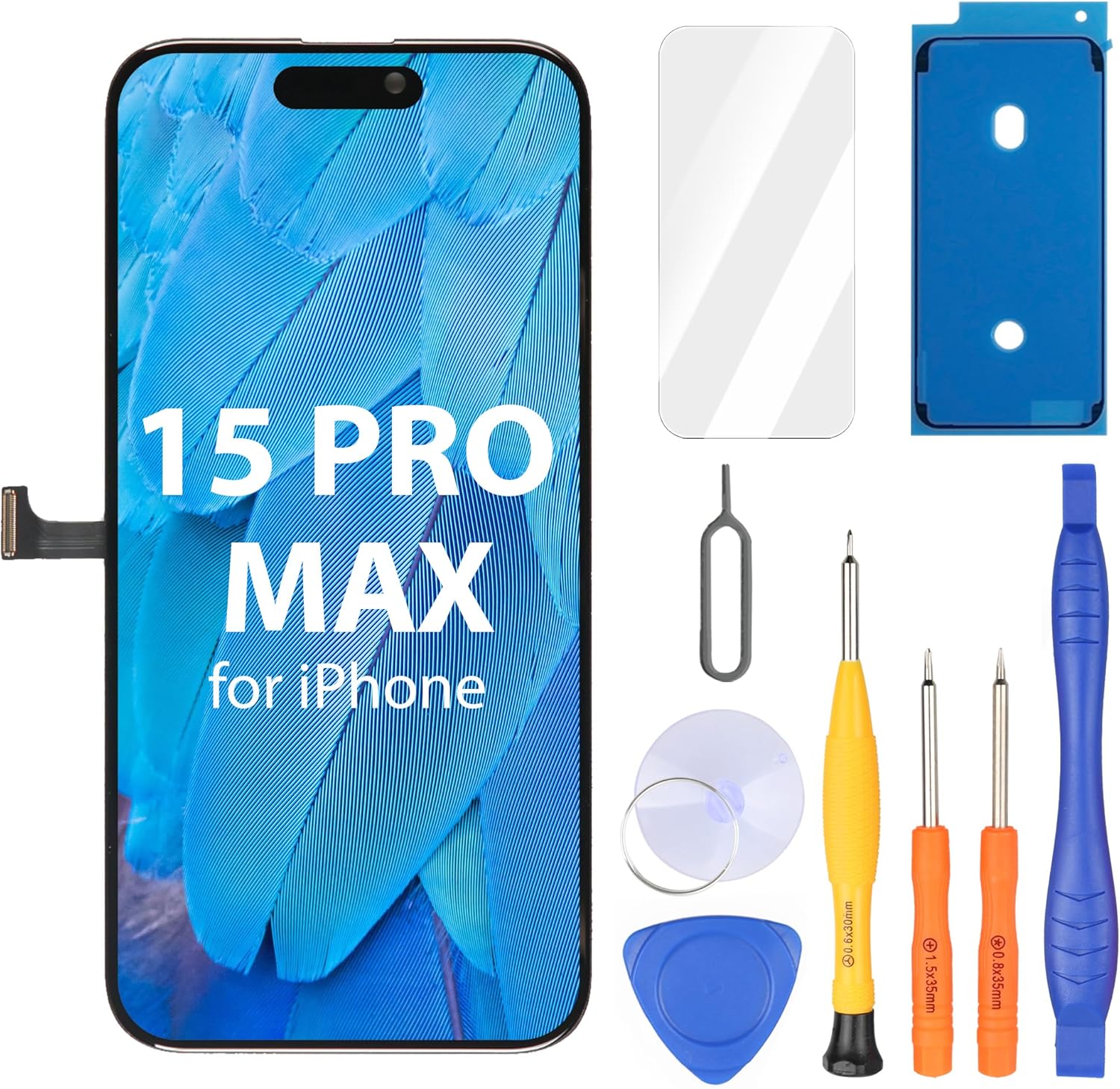 iPhone 15 Pro Max Screen Replacement by Ayake - FHD LCD Display