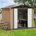 Metal Storage Shed 8x6 ft - Durable Outdoor Storage Building