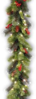 National Tree Company 9 ft Pre-Lit Crestwood Spruce Garland