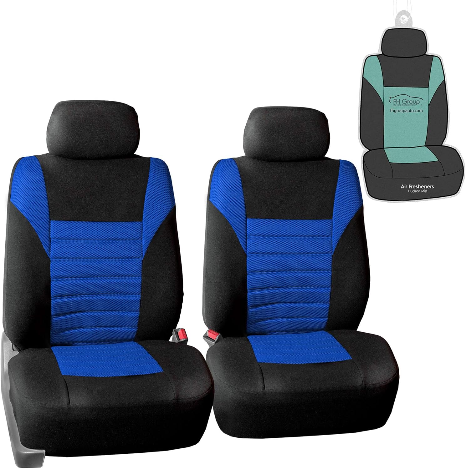 Premium 3D Air Mesh Car Seat Covers for Front Seats - Blue