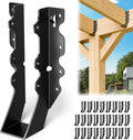25 Pcs Black 2x8 Joist Hanger LU28 - Durable 18 Gauge Face Mount