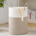 Woven Rope Laundry Hamper 58L Tall Basket - Eco Friendly Nursery