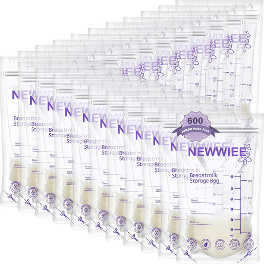 600 Count Breastmilk Storage Bags for Safe Breastfeeding Use