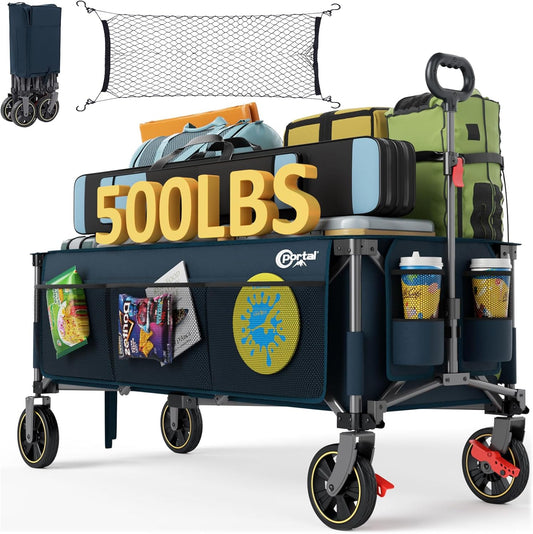 PORTAL 51.2 Long Folding Wagon for Sports, Camping, Grocery