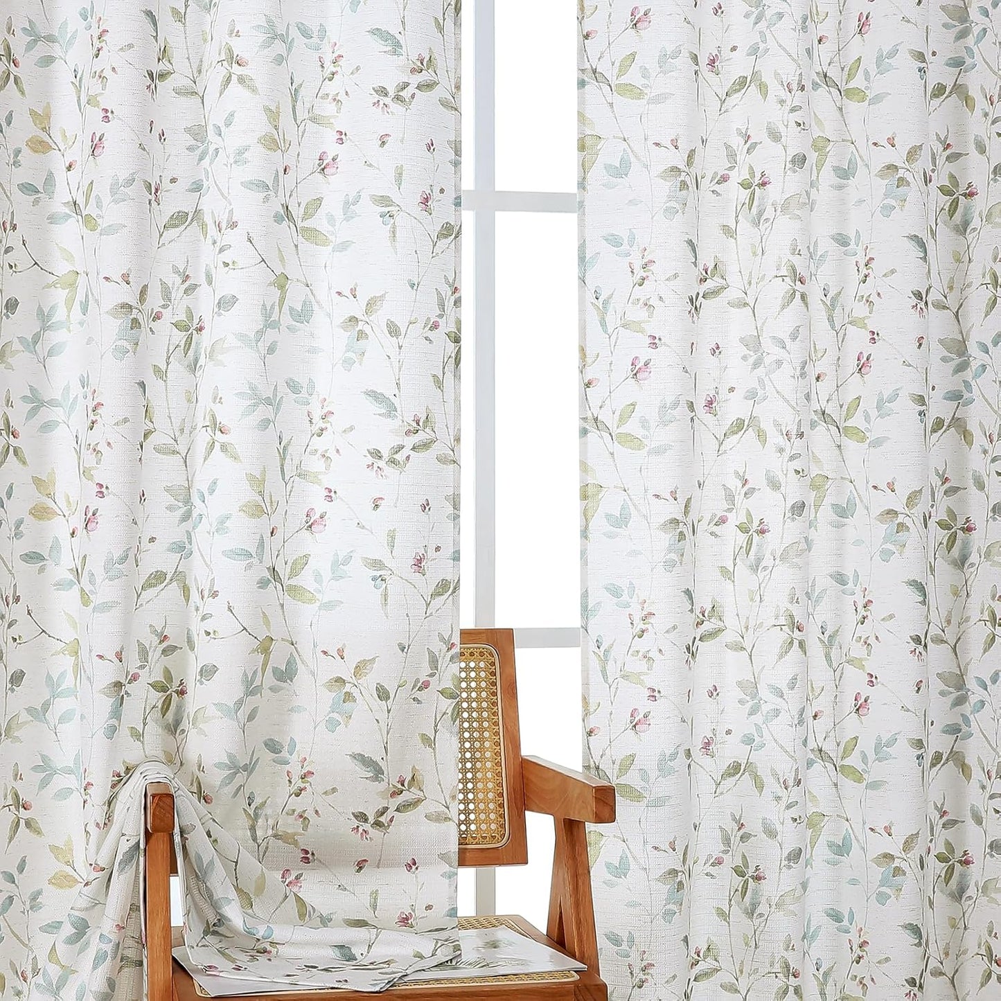 Chyhomenyc Roman Linen Blend Extra Long Curtains for Home Decor