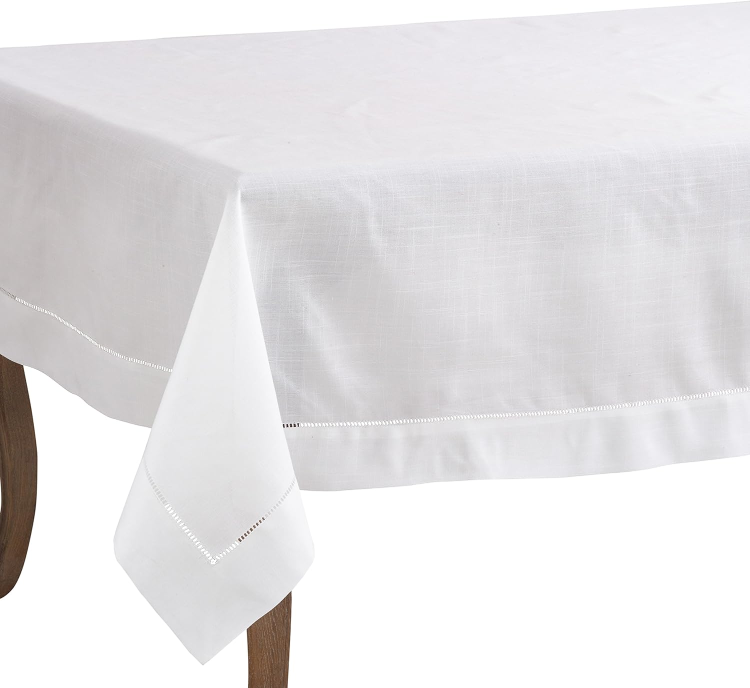 Elegant Hemstitched Border Tablecloth for Stylish Dining