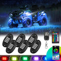 6 Pods RGB LED Rock Lights for UTV ATV Truck - Multicolor Underglow